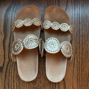 Jack Rogers leather comfort style sandals. Womens size 9M EUC
